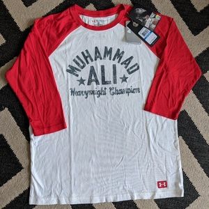 NWT Under Armour Muhammad Ali Raglan T-Shirt
